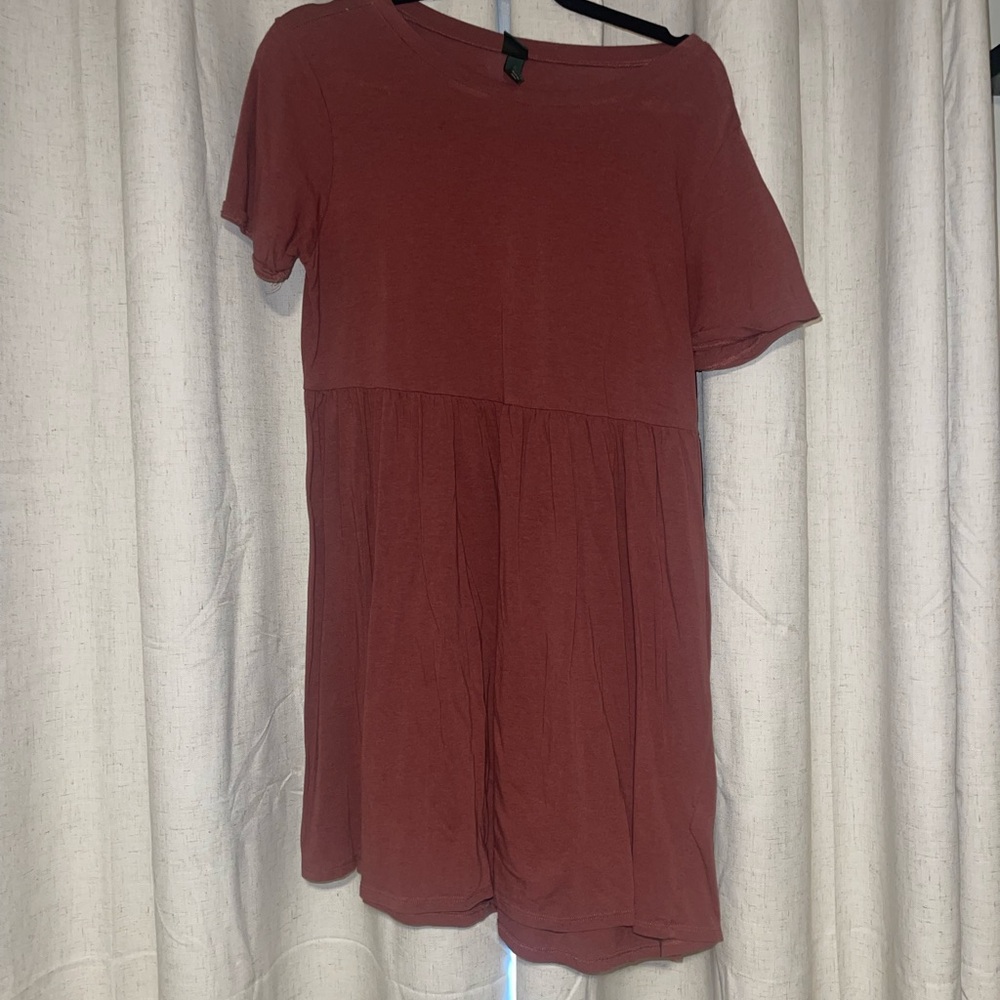 Wild Fable Asymmetrical Burgundy Dress